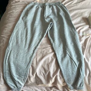 S gymshark women’s grey sweats with pink logo